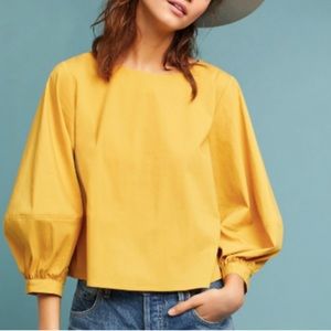 Perfect for fall: Mustard Yellow Anthropologie Top